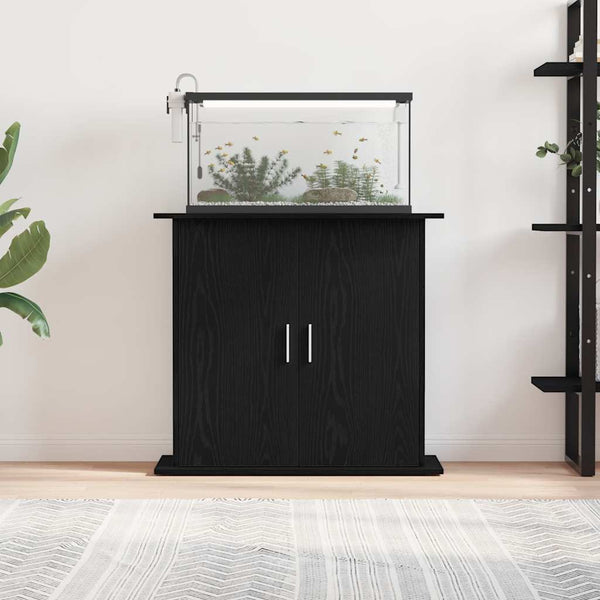 Aquariumständer Schwarze Eiche 81x36x73 cm