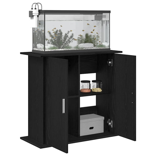 Aquariumständer Schwarze Eiche 81x36x73 cm