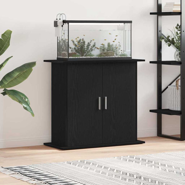 Aquariumständer Schwarze Eiche 81x36x73 cm