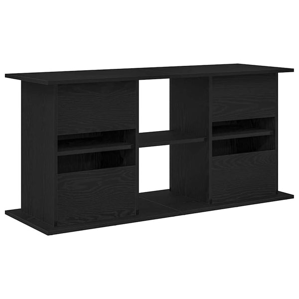 Aquariumständer Schwarz Eichen-Optik 121 cm