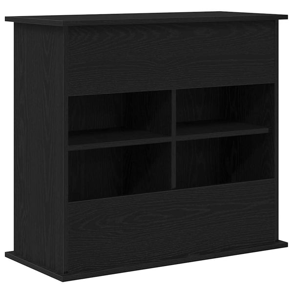 vidaXL Meuble pour aquarium Chêne noir 81x36x73 cm Bois d'ingénierie