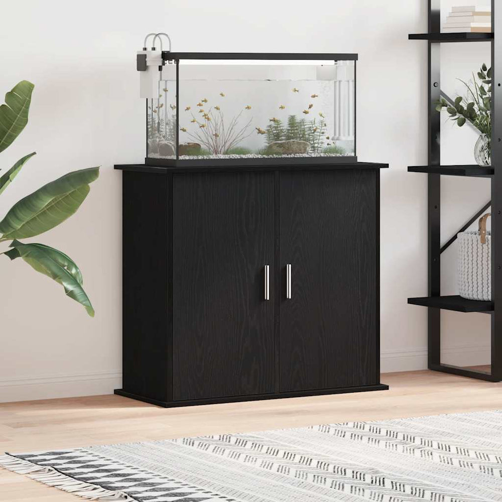 Aquariumständer Schwarze Eiche 81x36x73 cm