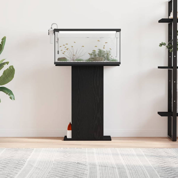 Aquariumständer Schwarz Eichen-Optik 60,5 cm