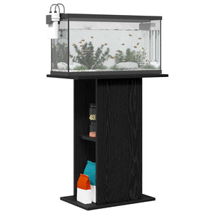 Aquariumständer Schwarz Eichen-Optik 60,5 cm