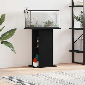 Aquariumständer Schwarz Eichen-Optik 60,5 cm