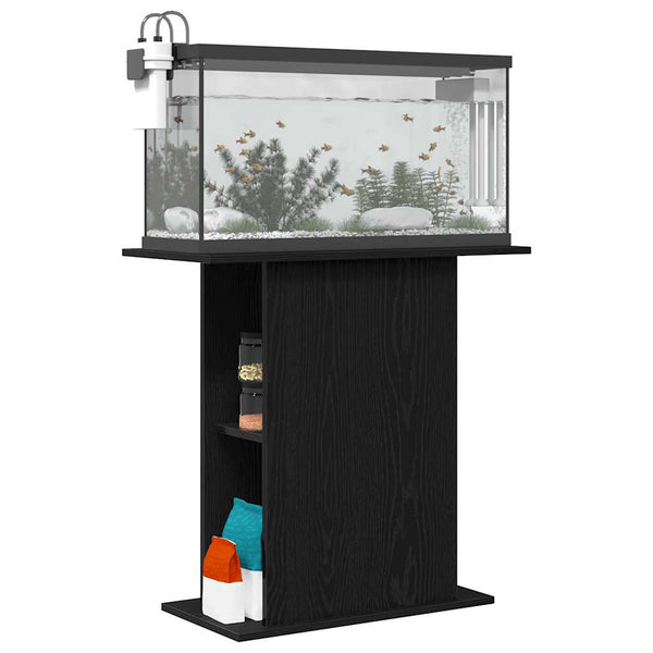 Aquariumständer Schwarze Eiche 75x36x72,5 cm