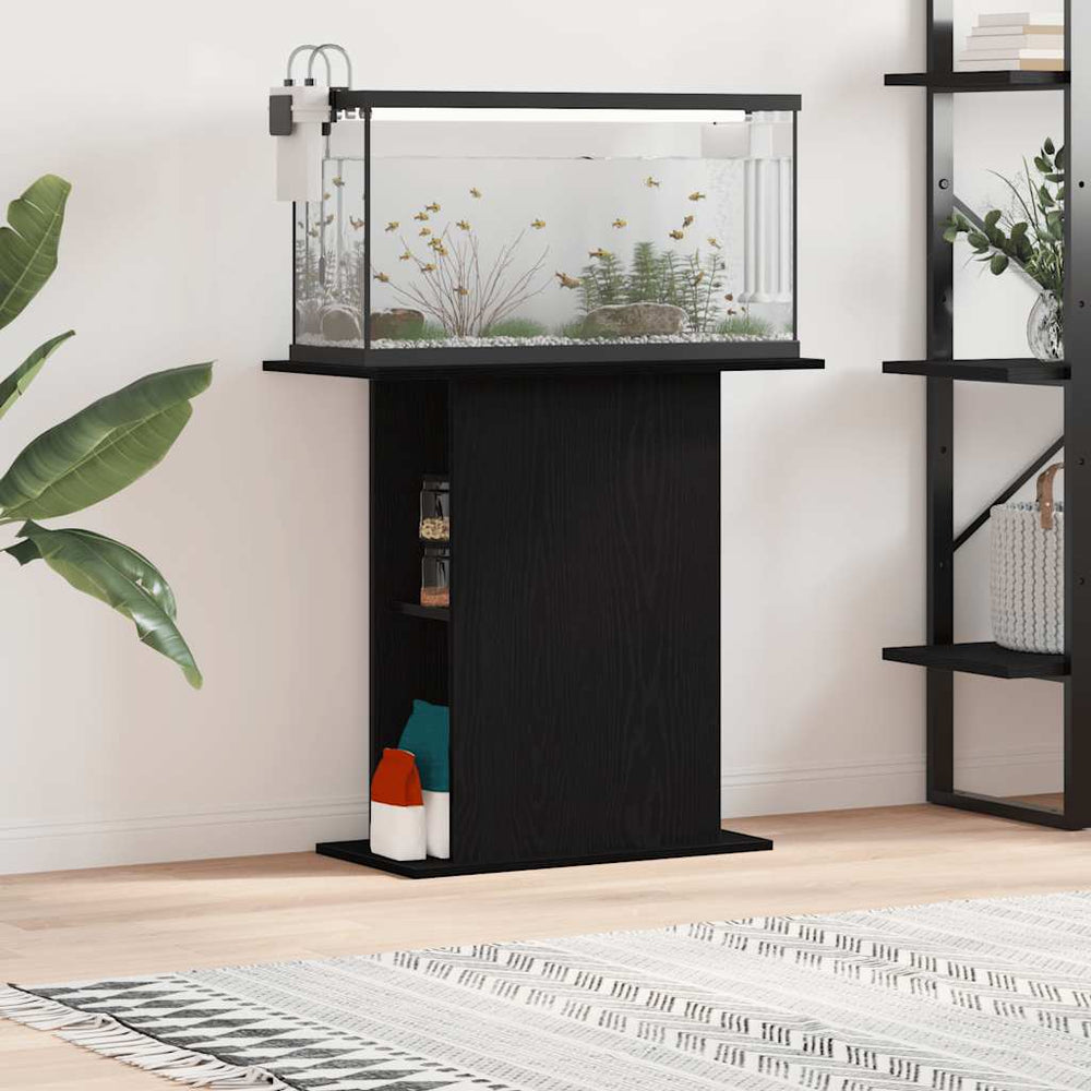 Aquariumständer Schwarze Eiche 75x36x72,5 cm