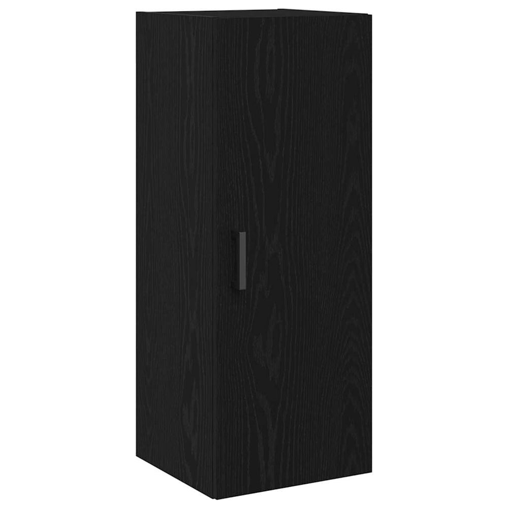 vidaXL Wall Cabinet Black Oak 34.5 x 34 x 90 cm Engineered Wood