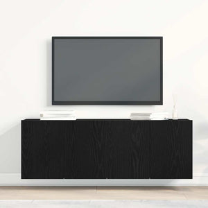 TV-Schränke 2er Set Schwarze Eiche 120 cm