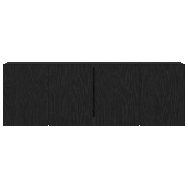 TV-Schränke 2er Set Schwarze Eiche 120 cm