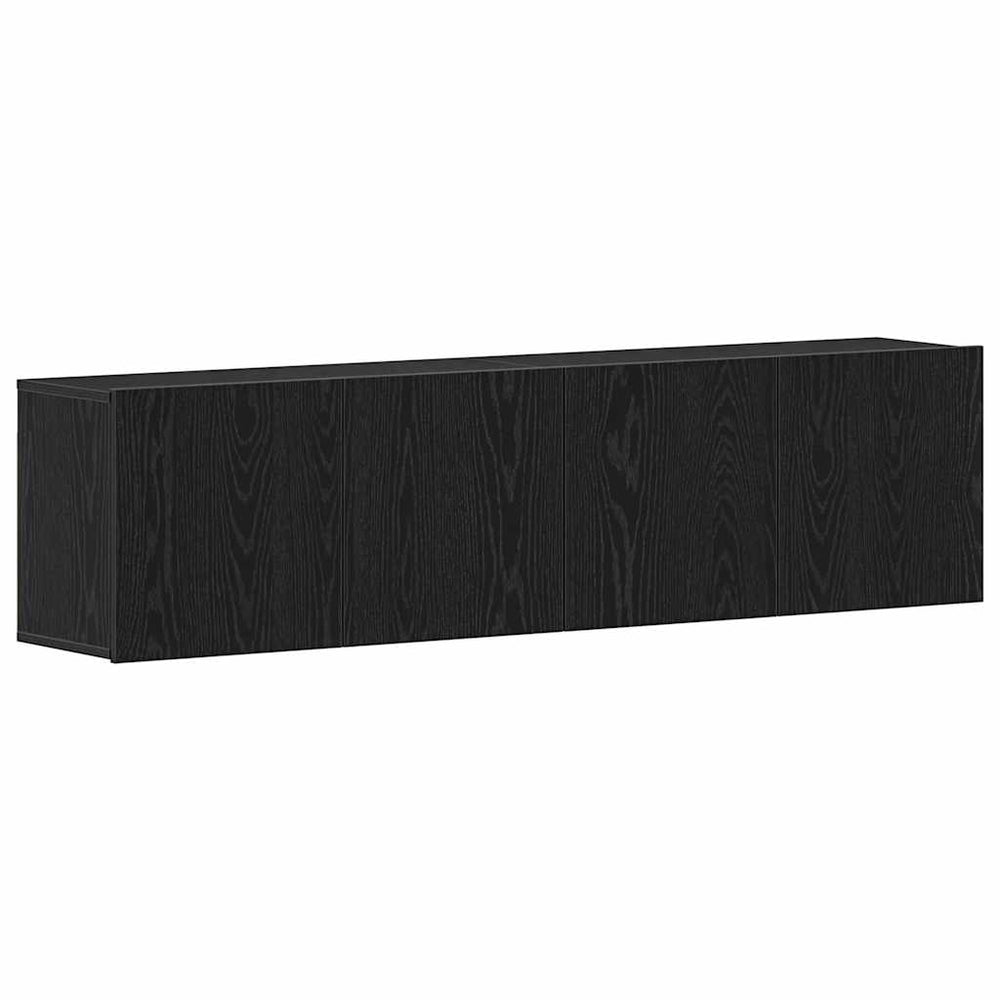 TV-Schränke, 2er Set, Schwarze Eiche, 160 cm