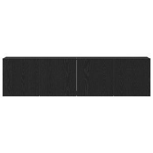 TV-Schränke, 2er Set, Schwarze Eiche, 160 cm