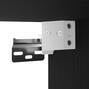 TV-Schrankset mit LED Eichen-Optik Schwarz