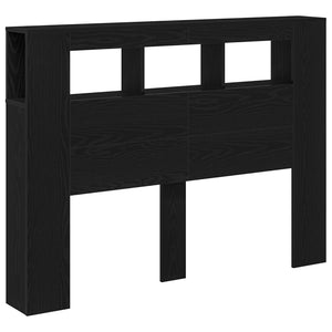 LED Kopfteil Schwarz Eiche 140 cm