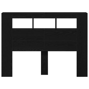 LED Kopfteil Schwarz Eiche 140 cm