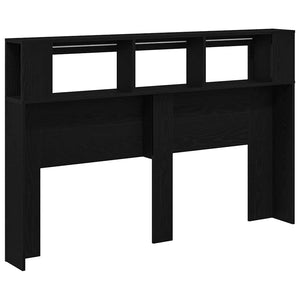 LED Kopfteil Schwarz Eiche 160cm