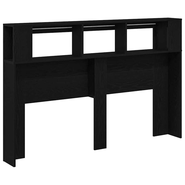 LED Kopfteil Schwarz Eiche 160cm
