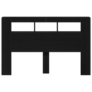 LED Kopfteil Schwarz Eiche 160cm