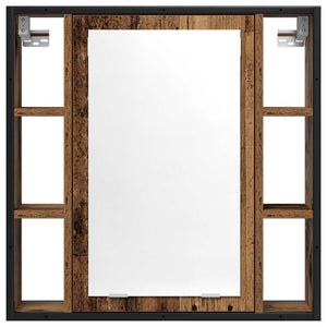 Bad Spiegelschrank Altholz Optik 60 cm
