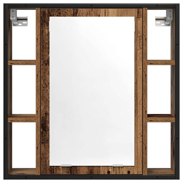 Bad Spiegelschrank Altholz Optik 60 cm