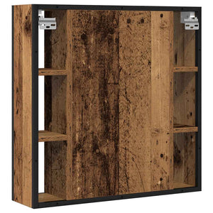 Bad Spiegelschrank Altholz Optik 60 cm