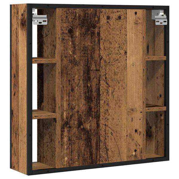 Bad Spiegelschrank Altholz Optik 60 cm