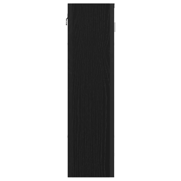 Schwarzer Eiche Badezimmer-Spiegelschrank 60 cm