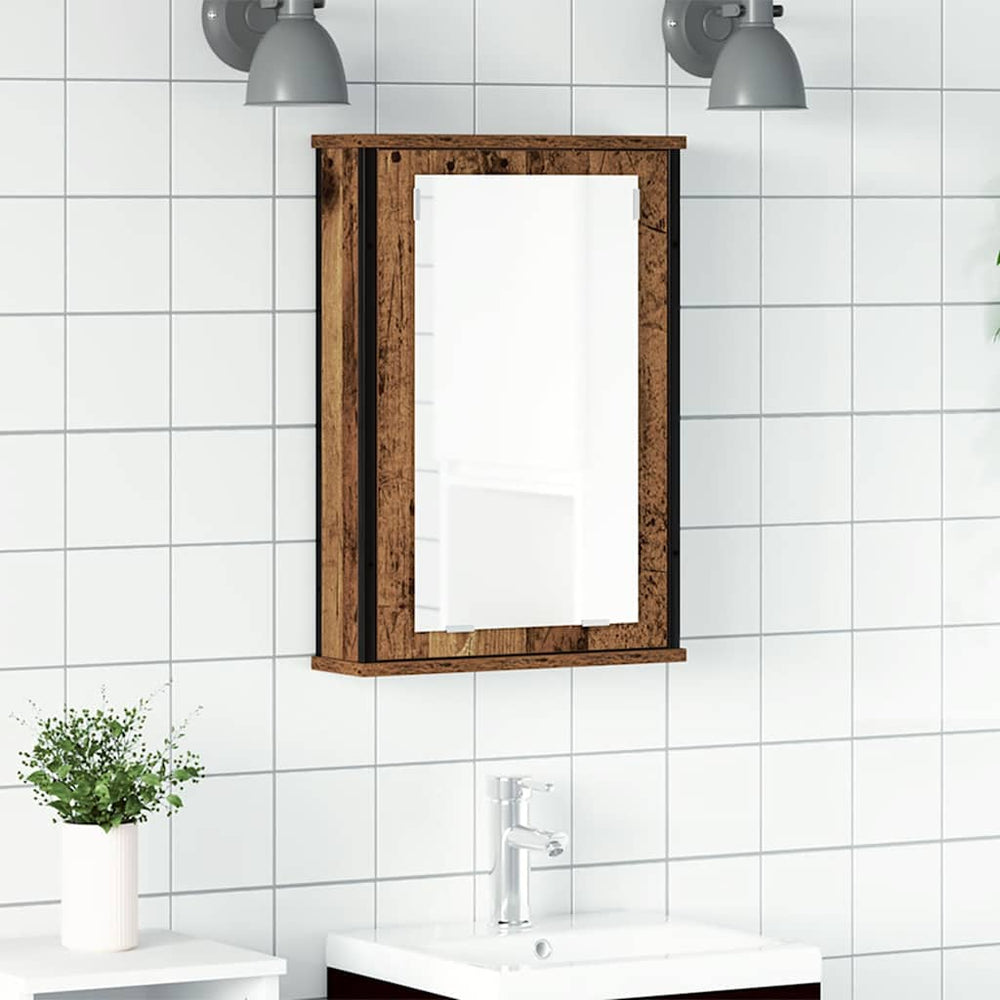 Bad Spiegelschrank Altholz-Optik 42x60 cm