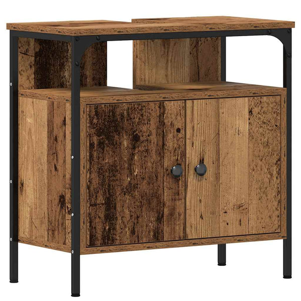 Waschbeckenunterschrank Altholz-Optik 60 cm