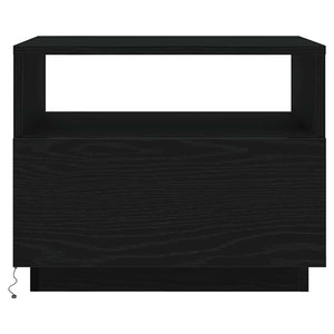Couchtisch mit LED Schwarz Eichen-Optik
