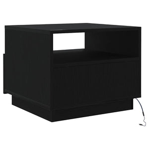 Couchtisch mit LED Schwarz Eichen-Optik