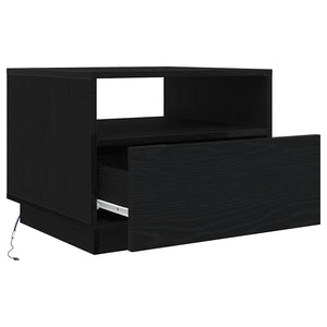 Couchtisch mit LED Schwarz Eichen-Optik