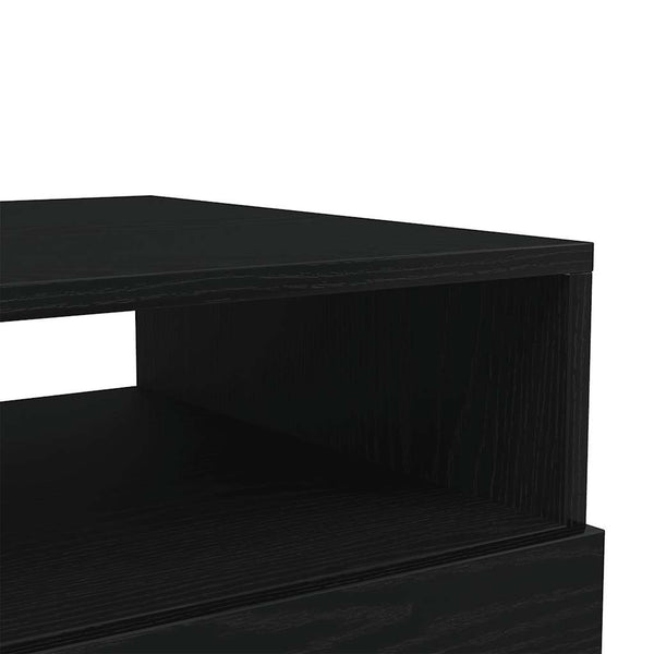 Couchtisch mit LED Schwarz Eichen-Optik