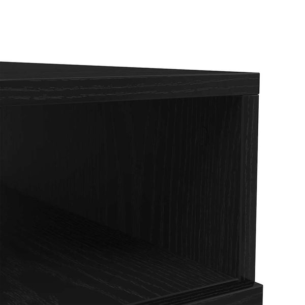 LED Couchtisch Schwarz Eichen-Optik 90cm
