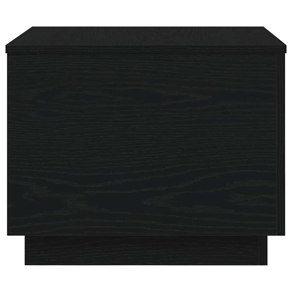 Couchtisch mit LED Schwarz Eichen-Optik 50x50 cm