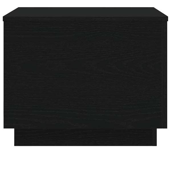 Couchtisch mit LED Schwarz Eichen-Optik 50x50 cm