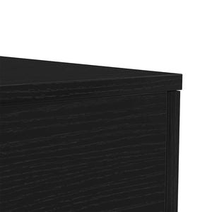Couchtisch mit LED Schwarz Eichen-Optik 50x50 cm