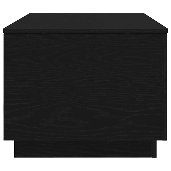 Couchtisch mit LED Schwarz Eichen-Optik 90x50 cm