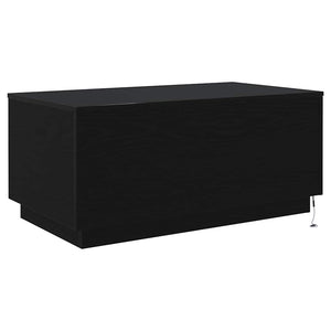 Couchtisch mit LED Schwarz Eichen-Optik 90x50 cm