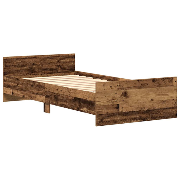 Bettgestell 75x190 cm Altholz-Optik