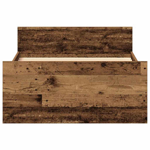 Bettgestell 75x190 cm Altholz-Optik