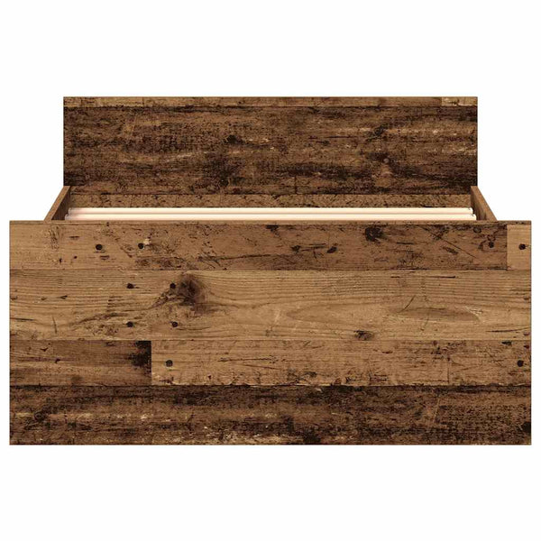 Bettgestell 75x190 cm Altholz-Optik