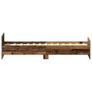 Bettgestell 75x190 cm Altholz-Optik