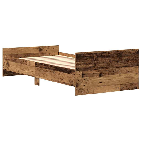 Bettgestell 75x190 cm Altholz-Optik