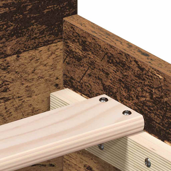 Bettgestell 75x190 cm Altholz-Optik