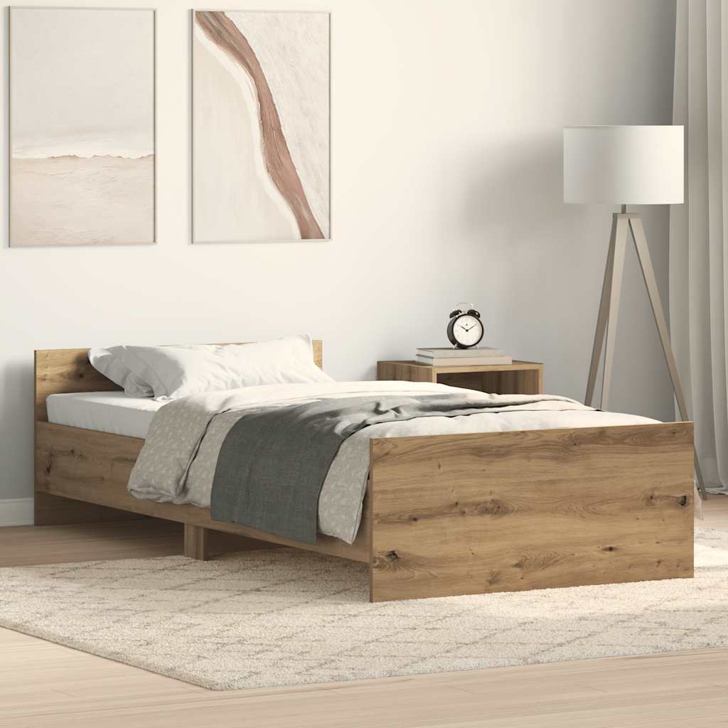 Bettgestell 75x190 cm Artisan Eiche