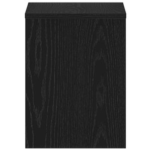 Nachttisch Schwarz Eichenoptik 40x30x40 cm