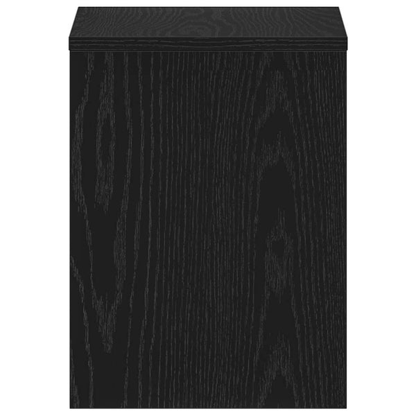 Nachttisch Schwarz Eichenoptik 40x30x40 cm