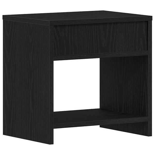 Nachttisch Schwarz Eichenoptik 40x30x40 cm