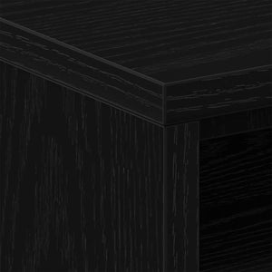 Nachttisch Schwarz Eichenoptik 40x30x40 cm